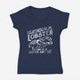 Lighthouse Lobster-Womens-V-Neck-Tee-piercek26