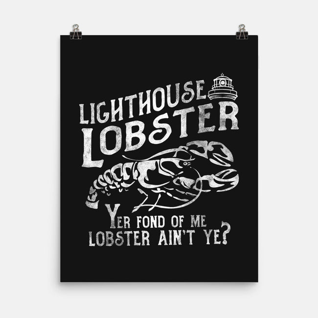 Lighthouse Lobster-None-Matte-Poster-piercek26