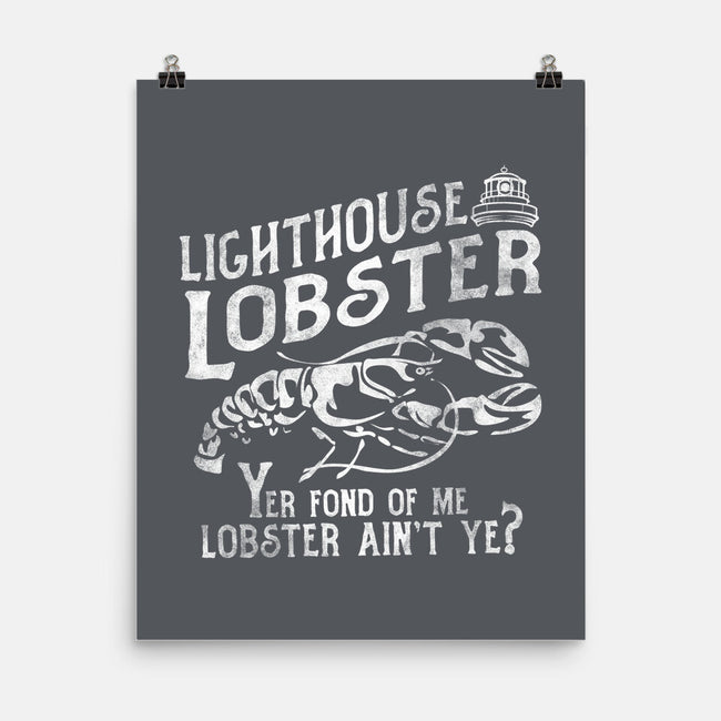 Lighthouse Lobster-None-Matte-Poster-piercek26