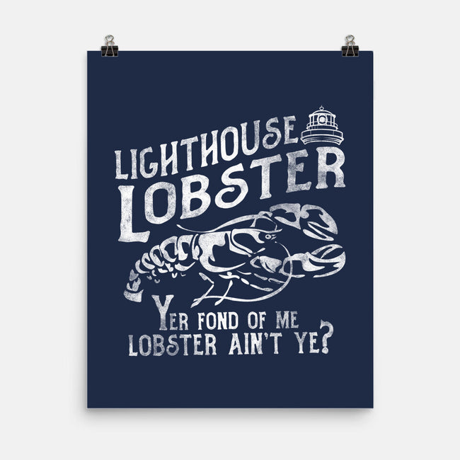 Lighthouse Lobster-None-Matte-Poster-piercek26