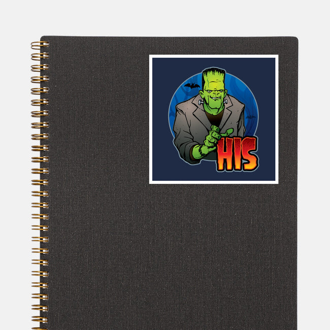 The Creature And Bride-None-Glossy-Sticker-DraganMac
