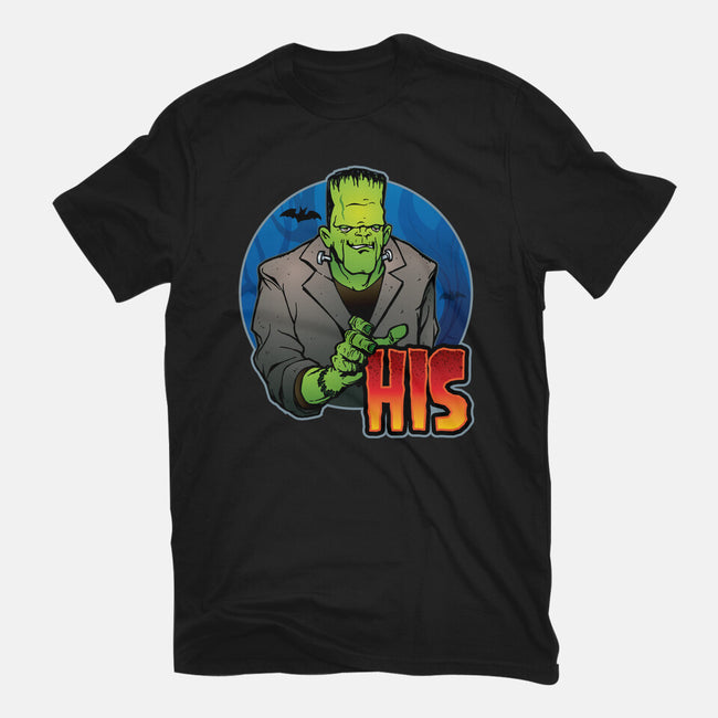 The Creature And Bride-Mens-Heavyweight-Tee-DraganMac