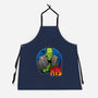 The Creature And Bride-Unisex-Kitchen-Apron-DraganMac