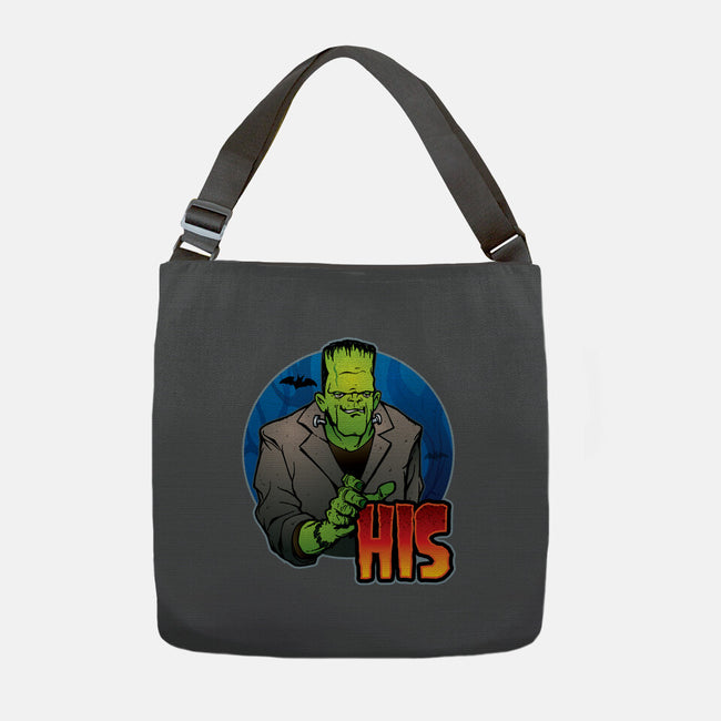 The Creature And Bride-None-Adjustable Tote-Bag-DraganMac
