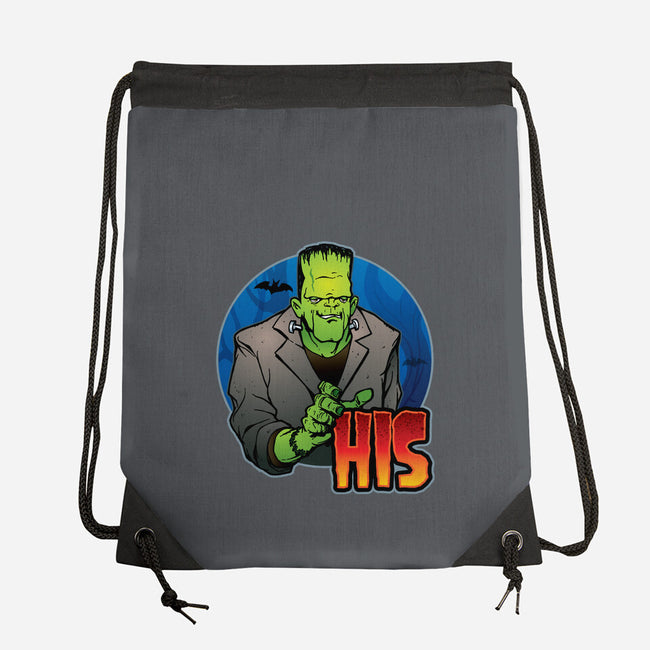 The Creature And Bride-None-Drawstring-Bag-DraganMac