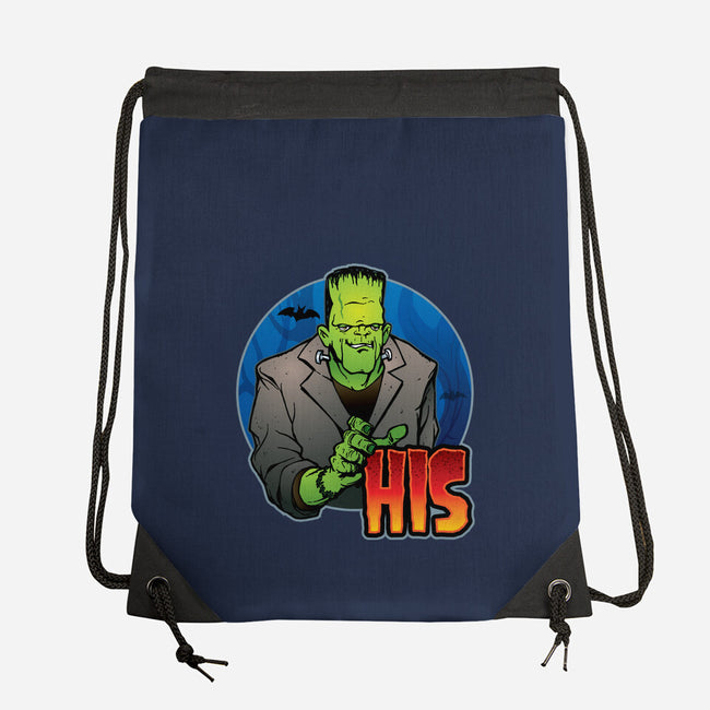 The Creature And Bride-None-Drawstring-Bag-DraganMac