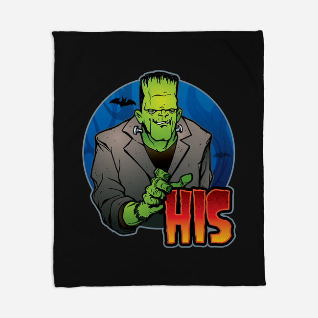 The Creature And Bride-None-Fleece-Blanket-DraganMac