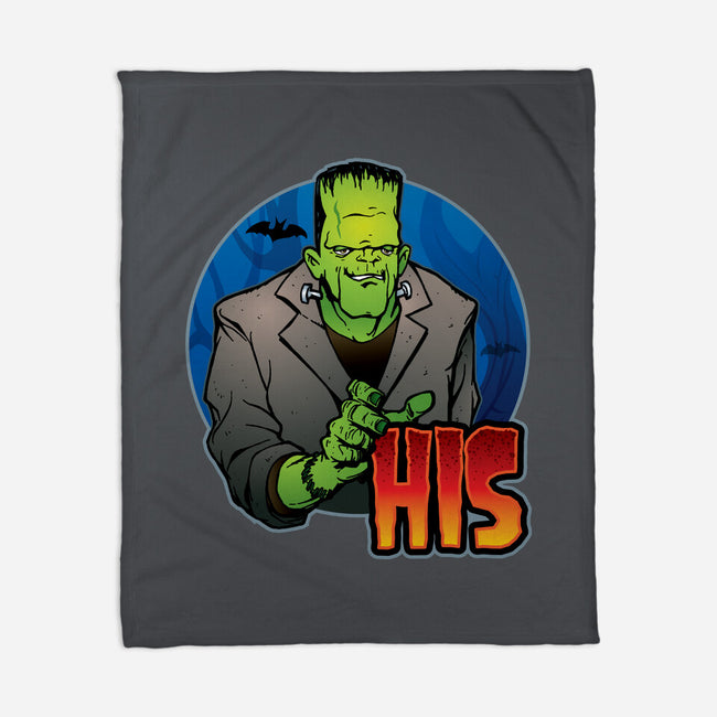 The Creature And Bride-None-Fleece-Blanket-DraganMac