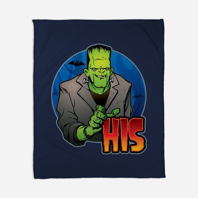 The Creature And Bride-None-Fleece-Blanket-DraganMac