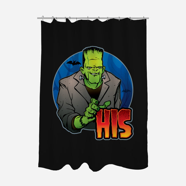 The Creature And Bride-None-Polyester-Shower Curtain-DraganMac