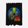 The Creature And Bride-None-Polyester-Shower Curtain-DraganMac