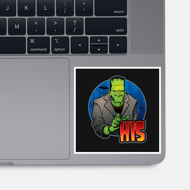 The Creature And Bride-None-Glossy-Sticker-DraganMac