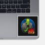 The Creature And Bride-None-Glossy-Sticker-DraganMac