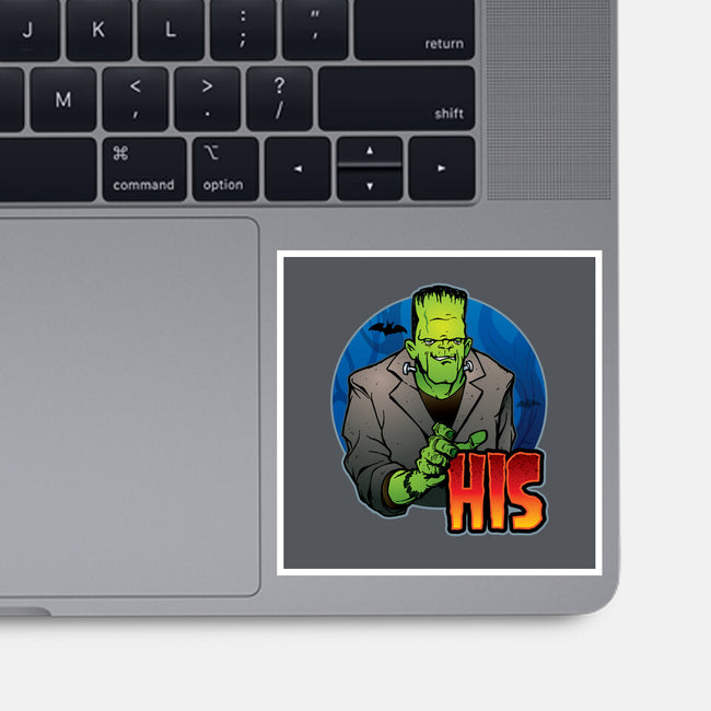 The Creature And Bride-None-Glossy-Sticker-DraganMac
