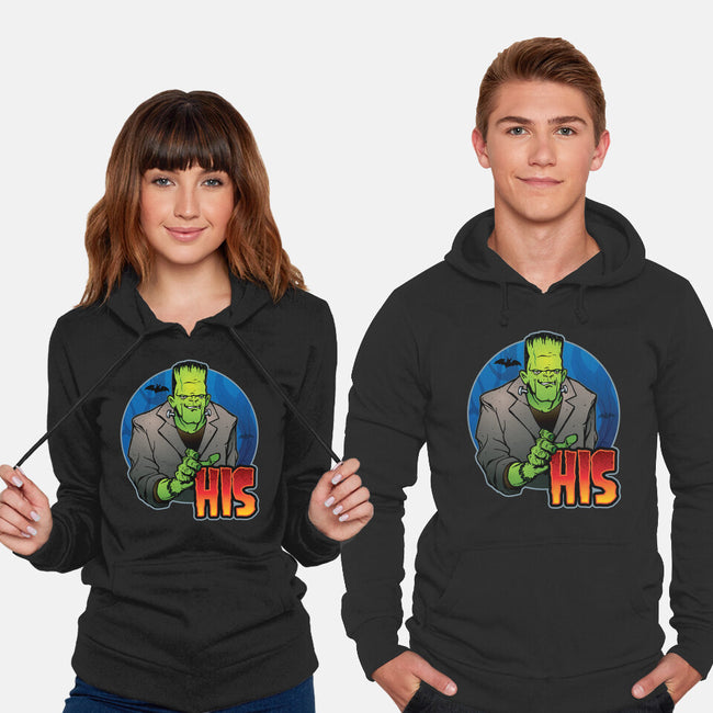 The Creature And Bride-Unisex-Pullover-Sweatshirt-DraganMac