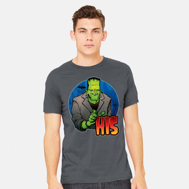 The Creature And Bride-Mens-Heavyweight-Tee-DraganMac