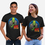 The Creature And Bride-Unisex-Basic-Tee-DraganMac