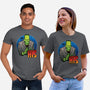 The Creature And Bride-Unisex-Basic-Tee-DraganMac