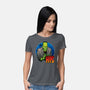 The Creature And Bride-Womens-Basic-Tee-DraganMac