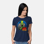 The Creature And Bride-Womens-Basic-Tee-DraganMac