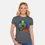 The Creature And Bride-Womens-Fitted-Tee-DraganMac