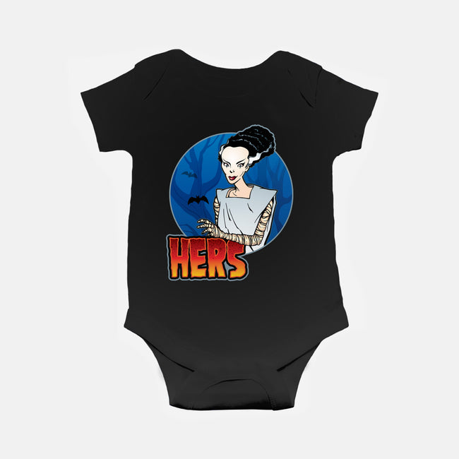 The Creature And His Bride-Baby-Basic-Onesie-DraganMac