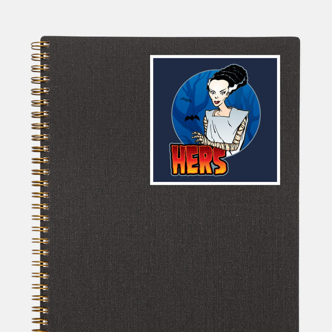 The Creature And His Bride-None-Glossy-Sticker-DraganMac