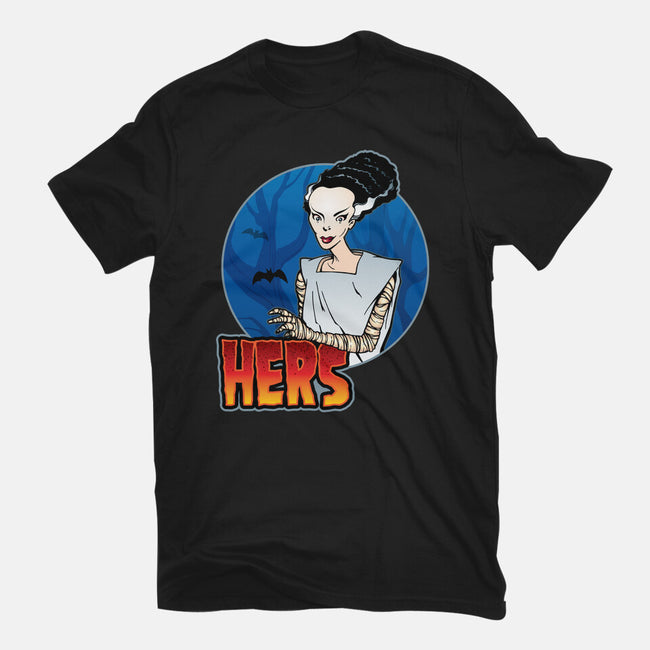 The Creature And His Bride-Womens-Fitted-Tee-DraganMac