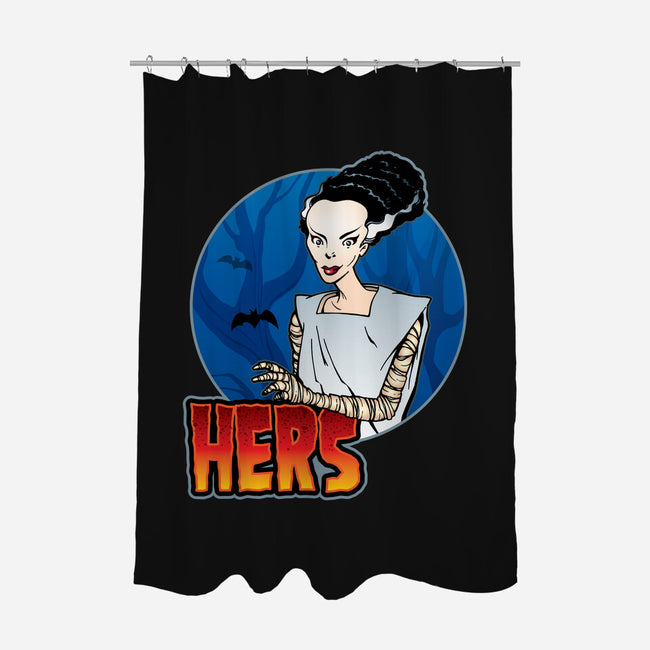 The Creature And His Bride-None-Polyester-Shower Curtain-DraganMac