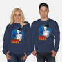The Creature And His Bride-Unisex-Crew Neck-Sweatshirt-DraganMac