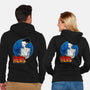 The Creature And His Bride-Unisex-Zip-Up-Sweatshirt-DraganMac