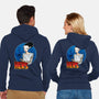 The Creature And His Bride-Unisex-Zip-Up-Sweatshirt-DraganMac