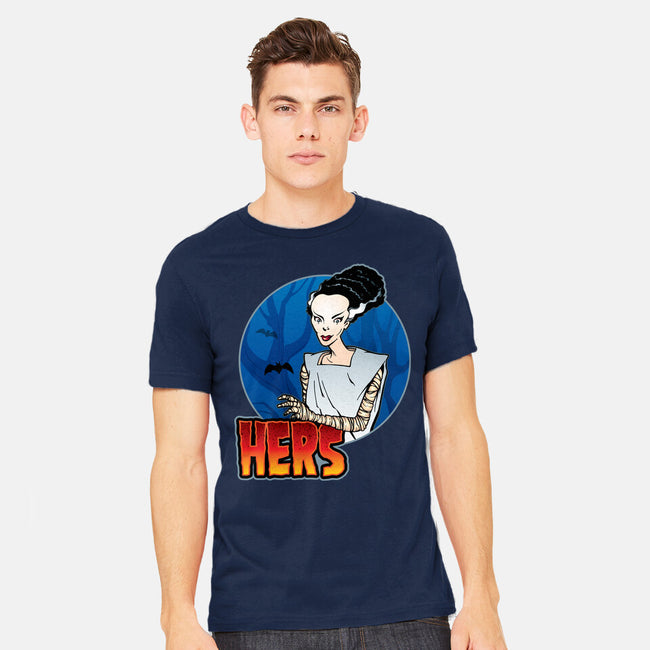 The Creature And His Bride-Mens-Heavyweight-Tee-DraganMac