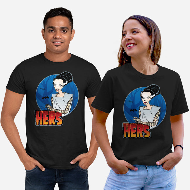 The Creature And His Bride-Unisex-Basic-Tee-DraganMac