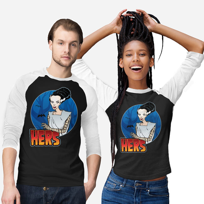 The Creature And His Bride-Unisex-Baseball-Tee-DraganMac
