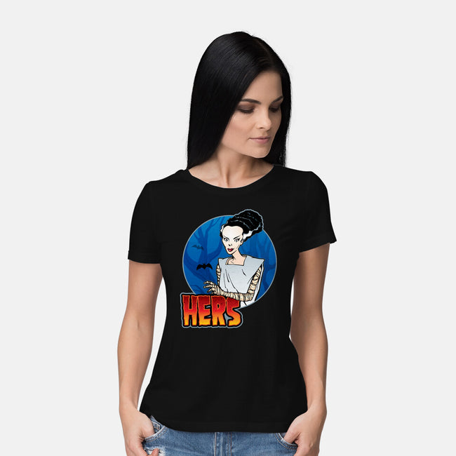 The Creature And His Bride-Womens-Basic-Tee-DraganMac