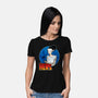 The Creature And His Bride-Womens-Basic-Tee-DraganMac