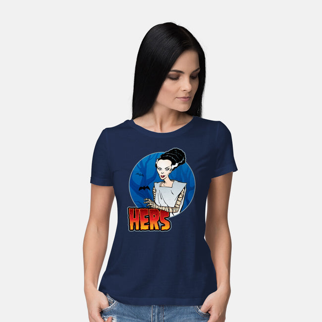The Creature And His Bride-Womens-Basic-Tee-DraganMac