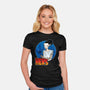 The Creature And His Bride-Womens-Fitted-Tee-DraganMac