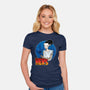 The Creature And His Bride-Womens-Fitted-Tee-DraganMac