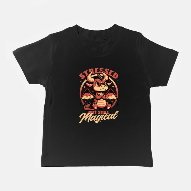 Stressed Cute Dragon-Baby-Basic-Tee-Studio Mootant