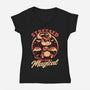 Stressed Cute Dragon-Womens-V-Neck-Tee-Studio Mootant