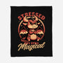 Stressed Cute Dragon-None-Fleece-Blanket-Studio Mootant