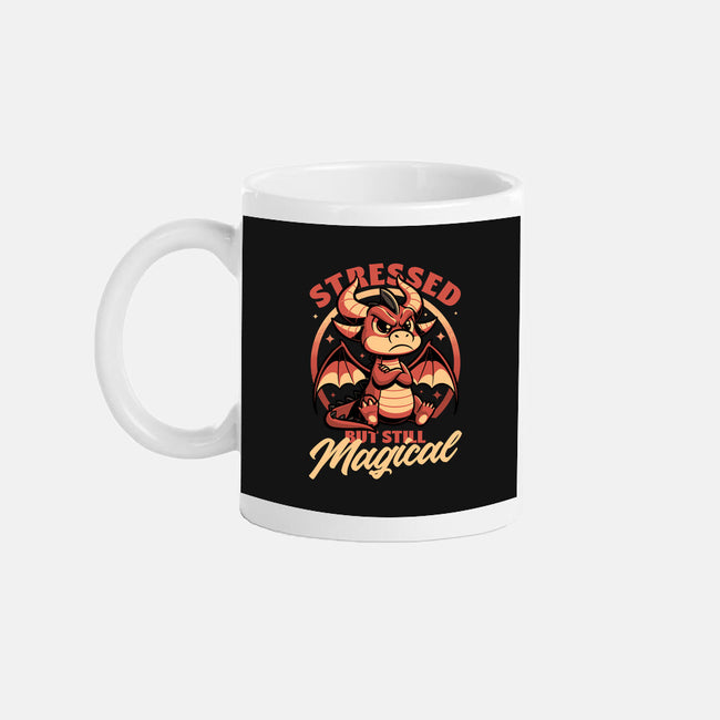 Stressed Cute Dragon-None-Mug-Drinkware-Studio Mootant
