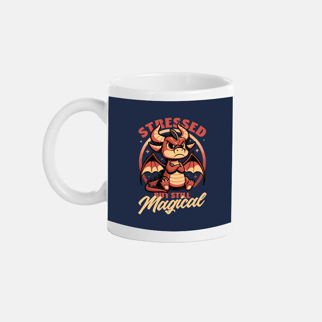 Stressed Cute Dragon-None-Mug-Drinkware-Studio Mootant