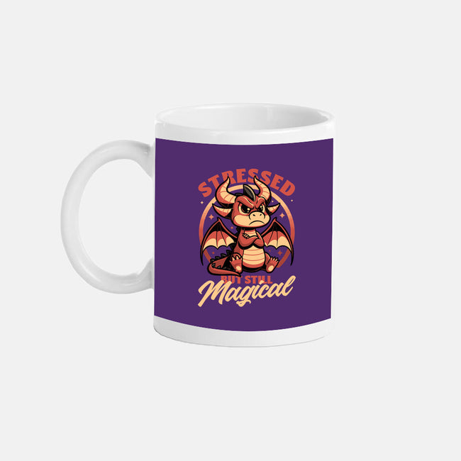 Stressed Cute Dragon-None-Mug-Drinkware-Studio Mootant