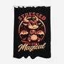 Stressed Cute Dragon-None-Polyester-Shower Curtain-Studio Mootant