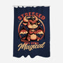 Stressed Cute Dragon-None-Polyester-Shower Curtain-Studio Mootant
