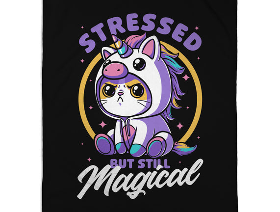 Stressed Cute Cat Unicorn