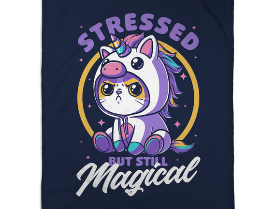 Stressed Cute Cat Unicorn